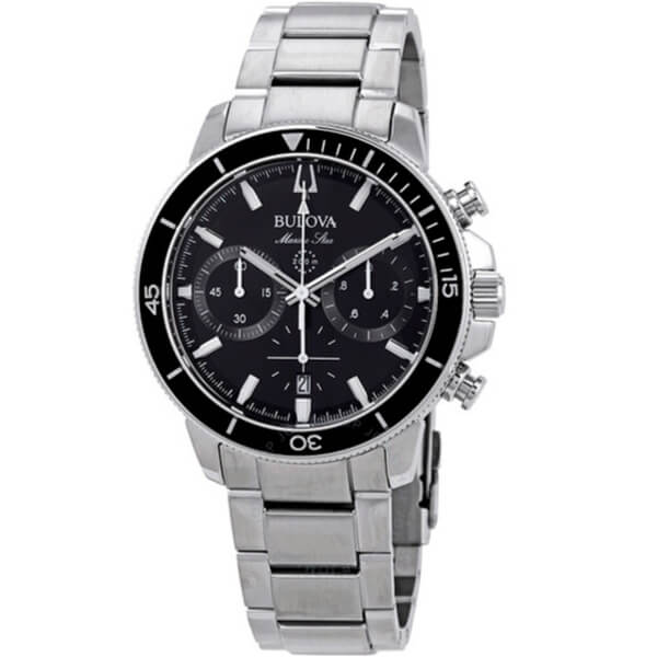 Marine Star Chronograph Black Dial Men's Watch